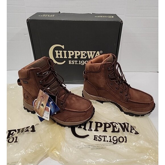 new CHIPPEWA size 10 L24979 Womens Hiking Boot Waterproof Leather ortholite shoe - Picture 1 of 10